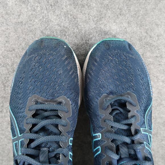 Asics Shoes Mens 12 Athletic Trainer Gel Kayano 27 Running Sneaker Comfort Blue - Picture 11 of 15